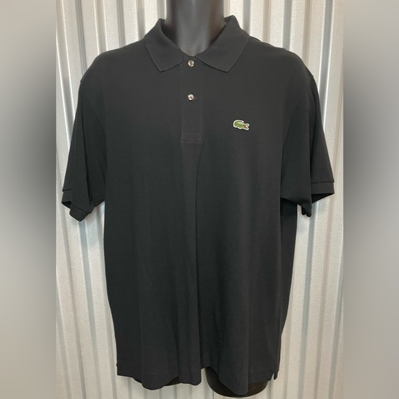 Lacoste LACOSTE Short Sleeve Polo Shirt Size 6 Men's XL cotton black type Vintage Second Hand